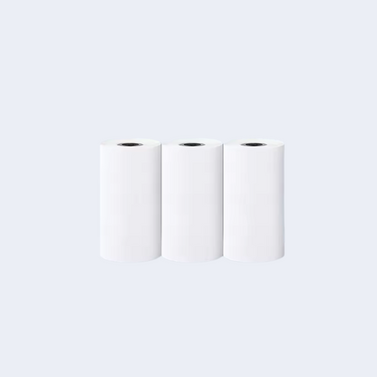 3 x White Thermal Paper Rolls