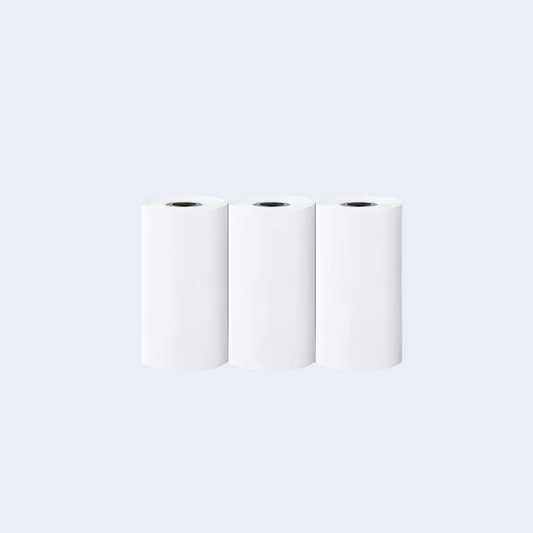 3 x White Thermal Paper Rolls